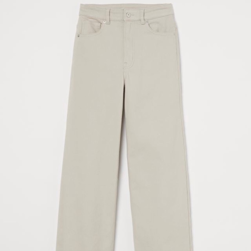 H&M wide leg twill pants